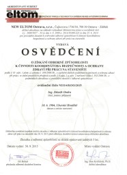 Certifikát KOORDINÁTOR 2015